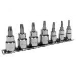 Sealey AK62262 7pc 1/4" and 3/8" Dr. Socket Set for Removal of Damaged Torx Screws