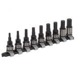 Sealey AK7985 22pc 3/8" Drive TRX-Star*/Hex/Spline Socket Bit Set Black Series