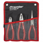 Sealey AK8564 Pliers Set 3pc Long Nose, Combination & Diagonal Cutters (Snips)
