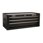 Sealey AP223B Mid-Box 3 Drawer with Ball-Bearing Slides – Black