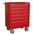 Sealey AP226 Rollcab 6 Drawer with Ball-Bearing Slides – Red