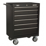 Sealey AP226B Rollcab 6 Drawer with Ball-Bearing Slides – Black