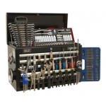 Sealey AP33059BCOMBO Topchest 5 Drawer with Ball Bearing Slides – Black & 140pc Tool Kit