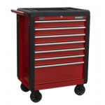 Sealey AP3407 Rollcab 7 Drawer with Ball Bearing Slides – Red