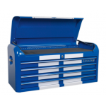 Sealey AP41104BWS Topchest 4 Drawer Wide Retro Style – Blue with White Stripes