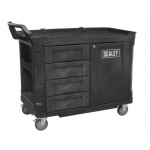 Sealey AP47PWS Mobile Workstation 4 Drawer & Cupboard 1210mm