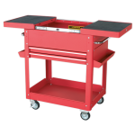 Sealey AP920M Mobile Tool and Parts Trolley 2 Lockable Drawers & Top – Red