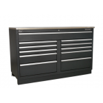 Sealey APMS04 Heavy Duty 11 Drawer Modular Floor Cabinet – 1550mm