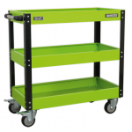 Sealey CX110HV Workshop Trolley 3-Level Heavy-Duty – Hi-Vis Green