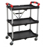 Sealey CX314 Folding Workshop Trolley 3-Level
