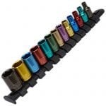 Sealey Premier AK2872 13 pce 1/4" Drive Multi Coloured Socket Set Metric 4 – 14mm 6 Point