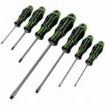 Sealey Premier AK4321HV 7 pce GripMax Slot & Phillips Magnetic Tip Screwdriver Set Hi-Vis