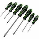 Sealey Premier AK4325HV 7 pce GripMax Slot & Pozi Magnetic Tip Screwdriver Set Hi-Vis