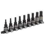 Sealey Premier AK7986 9 Pce 3/8" Dr. Metric Allen Key Socket Bit Set – Black 4-12mm
