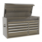 Sealey PTB104008SS Topchest 8 Drawer 1055mm Stainless Steel Heavy-Duty