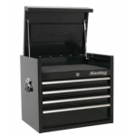 Sealey PTB66004 Topchest 4 Drawer 660mm Heavy-Duty Black