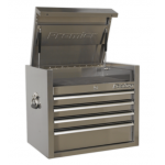 Sealey PTB66004SS Topchest 4 Drawer 675mm Stainless Steel Heavy-Duty
