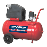 Sealey SA5020 50 Litre Direct Drive Air Compressor 2Hp 116 PSI 1/4" BSP 240v
