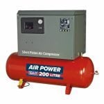 Sealey SAC2203BLN 200 Litre Low Noise Belt Drive Compressor With Cast Cylinders – 3hp