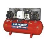 Sealey SAC2276B 270 Litre Belt Drive Compressor With Cast Cylinders – 2 x 3hp