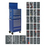 Sealey SPTCCOMBO1 14 Drawer Tool Chest Combination With 1179 Piece Tool Kit – Blue