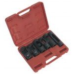 Sealey SX0401 6 Pce. 1/2"Sq Drive Diesel Injector Open-sided Socket Set