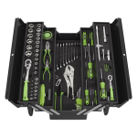 Siegen (Sealey Tools) S01216 86 pc Tool Kit – Foam Trays in Cantilever Toolbox