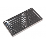 Siegen by Sealey S01123 Tool Tray with Combination Spanner Set 19pc – Metric