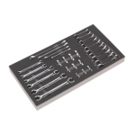 Siegen by Sealey S01125 Tool Tray with Specialised Spanner Set 30pc – Metric