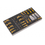 Siegen by Sealey S01136 Tool Tray with Hook & Scraper Set 18pc