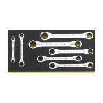 Stahlwille ‘TCS 25/7’ 7 Piece Double Ended Ratchet Ring Spanner Set 7-19mm