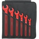 Stahlwille 12160/6 VDE 1000V Insulated 6 Piece Single Open End Spanner Set 10-22mm