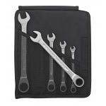 Stahlwille 17F/5 5 Piece Flat Ratchet Combination Spanner Set 8-19mm