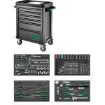 Stahlwille 93/168QR 168 Piece Professional Foam Tool Kit in 6 Drawer TTS93 Roller Cabinet