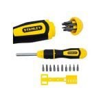 Stanley Dynagrip T068010 Multi-Bit Ratchet Screwdriver with 10 Bits