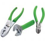 Stanley STHT0-71850 3 Piece High Viz Green Adjustable, Side Cutting (Snips), Combination Plier Set