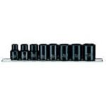 Teng 9381 8 Piece 3/8 Drive Metric Impact Socket Set
