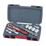Teng T1221-6 21 Piece 1/2" Drive 6 Point Metric Socket Set 10-32mm