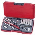 Teng T1435AF 35 Piece 1/4" Drive Imperial Socket Set AF