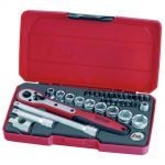 Teng T3834 34 Piece 3/8" Drive Metric Socket & Bit Set