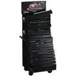 Teng TC819BK 8 Series 19 Drawer Personalised Black Roller Cabinet