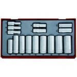 Teng TT3816 3/8" Drive Deep Metric Socket Set in Tool Box Module Tray