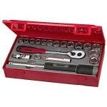 Teng TT3819 3/8" Drive Metric Socket Set in Tool Box Module Tray