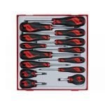 Teng TTD914N 14 Piece Screwdriver Set Slot/Pozi/Phillips In Tool Box Tray