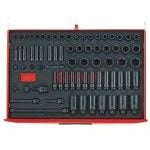 Teng TTEISK73 73 Piece 3/8" & 1/2" Impact Socket Set In Eva Foam