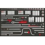 Teng TTESK86 1/4" & 3/8" Drive Socket Foam Module Set