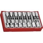 Teng TTHEX16 16 Piece 1/2" Drive Hexagon Bit Socket Set In Tool Box Module Tray