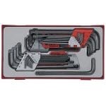 Teng TTHT28 Metric & AF Hexagon & Torx Key Set In Toolbox Module Tray