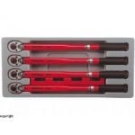 Teng TTPSTQ04 4 Pce. 1/2" Drive Preset Torque Wrench Set In Tool Box Tray