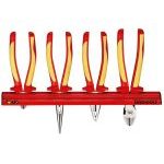 Teng WRMBV04 4 Piece 1000V VDE Insulated Plier Set On Wall Rack